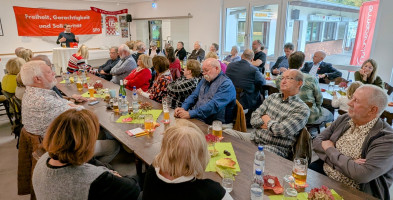 Gute Stimmung bei der Feier im SV-Heim