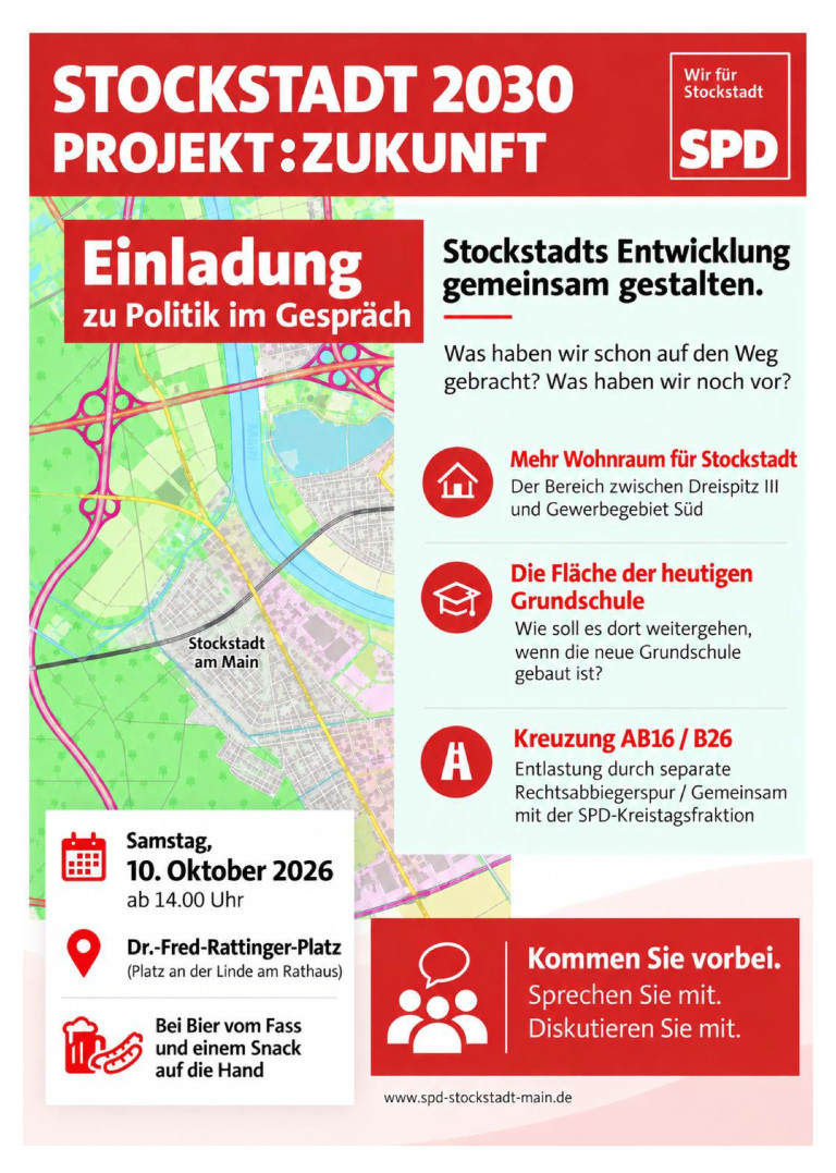 Politik im Gespräch: Veranstaltung mit der Stockstädter SPD-Fraktion