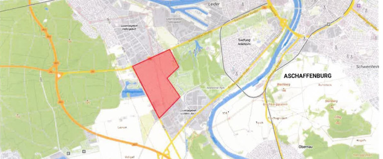 Planungsgebiet westlich des Schönbusch
